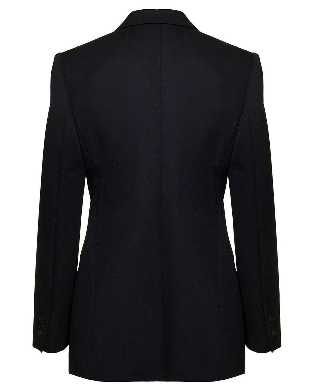 Givenchy Black Single-Breasted Jacket With Notched Revers