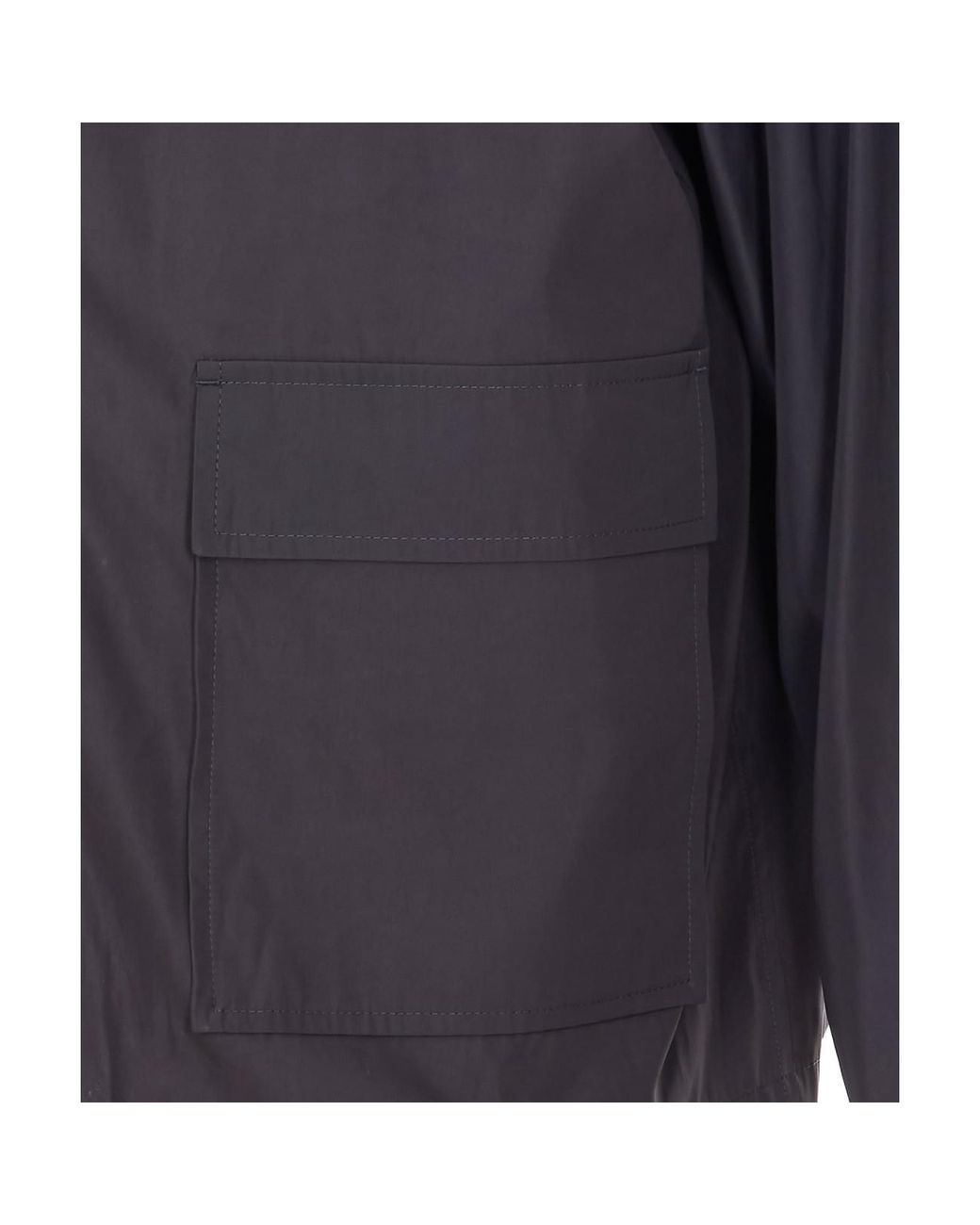 Thom Browne Blue Light Memory Tech Packable Sportcoat With Logo for men