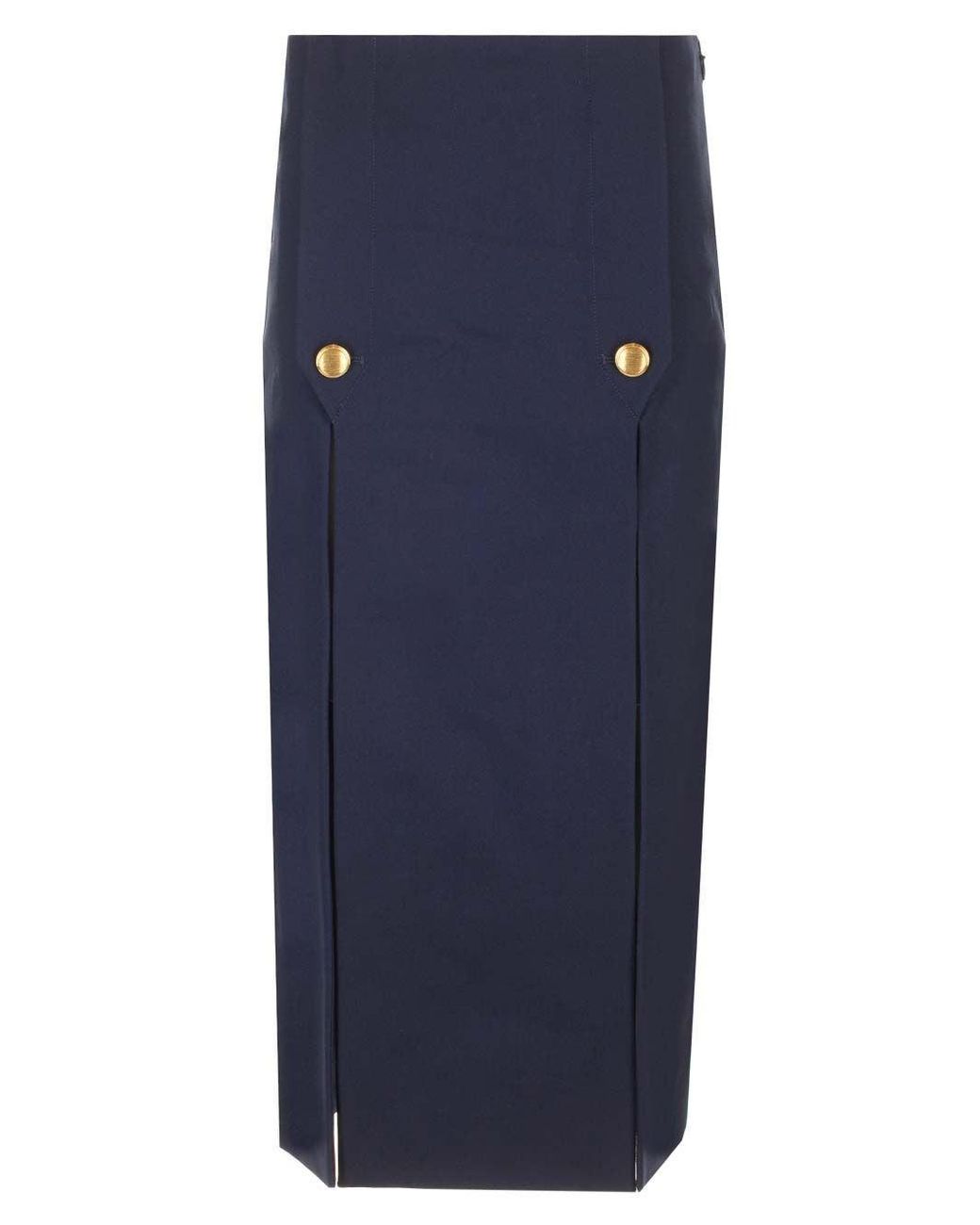 Chloé Blue Wool Midi Skirt