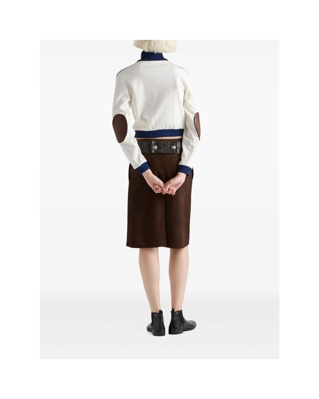 Prada Blue Zip-Up Fleece Jacket