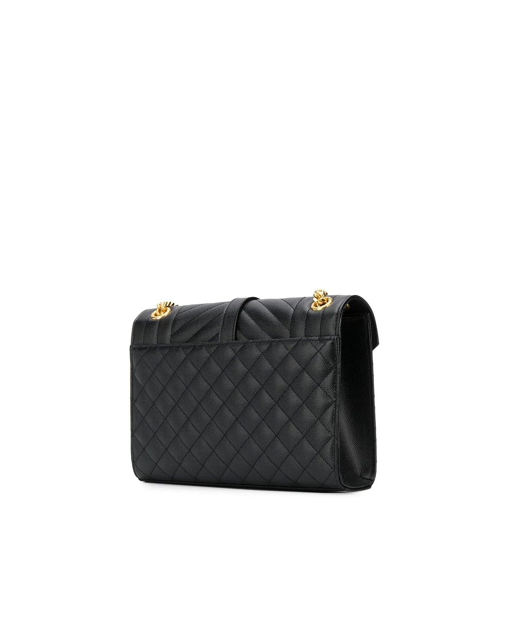 Saint Laurent Black Envelope Medium Bag