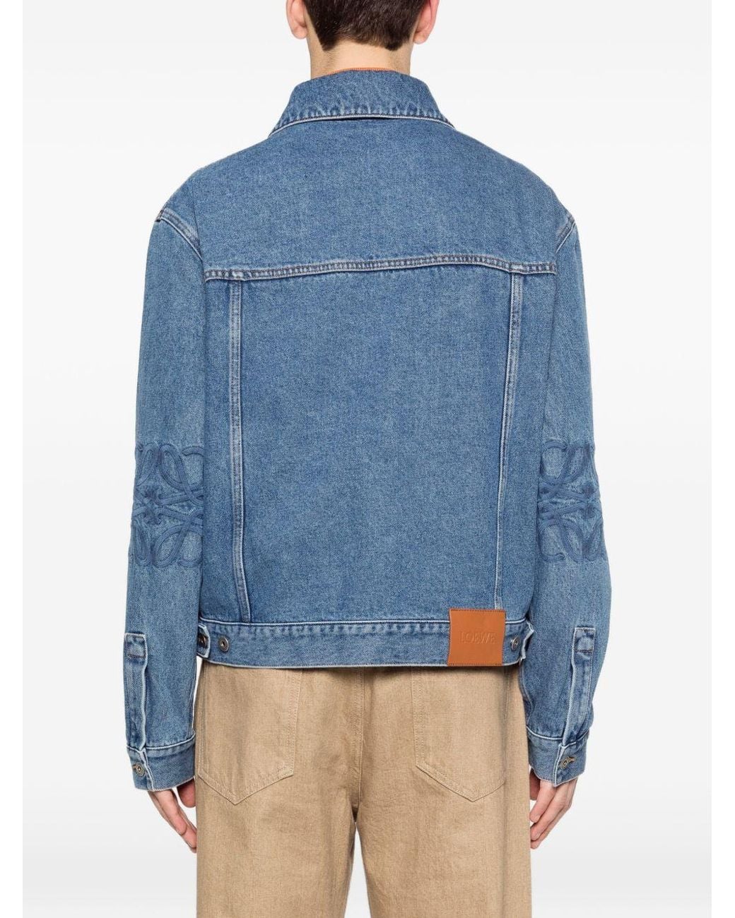 Loewe Blue Anagram Denim Jacket for men