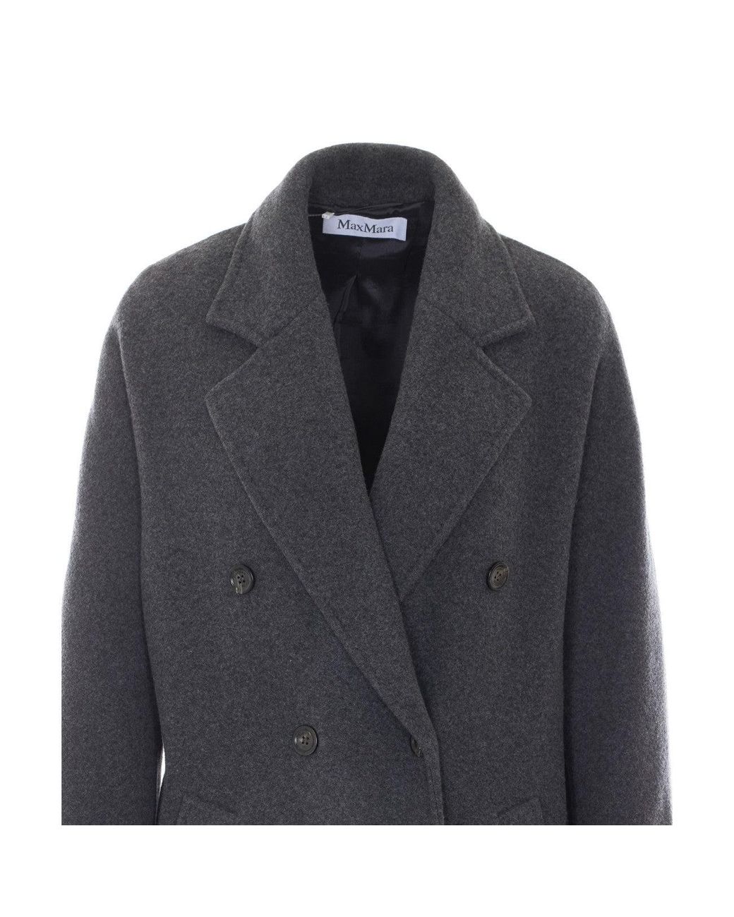 Max Mara Gray Cadmio Cappotto Over