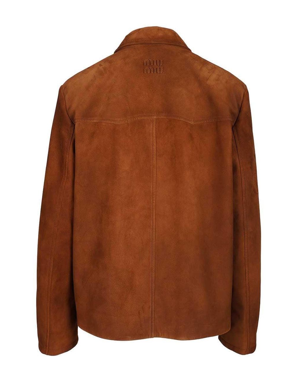 Miu Miu Brown Leather Jackets