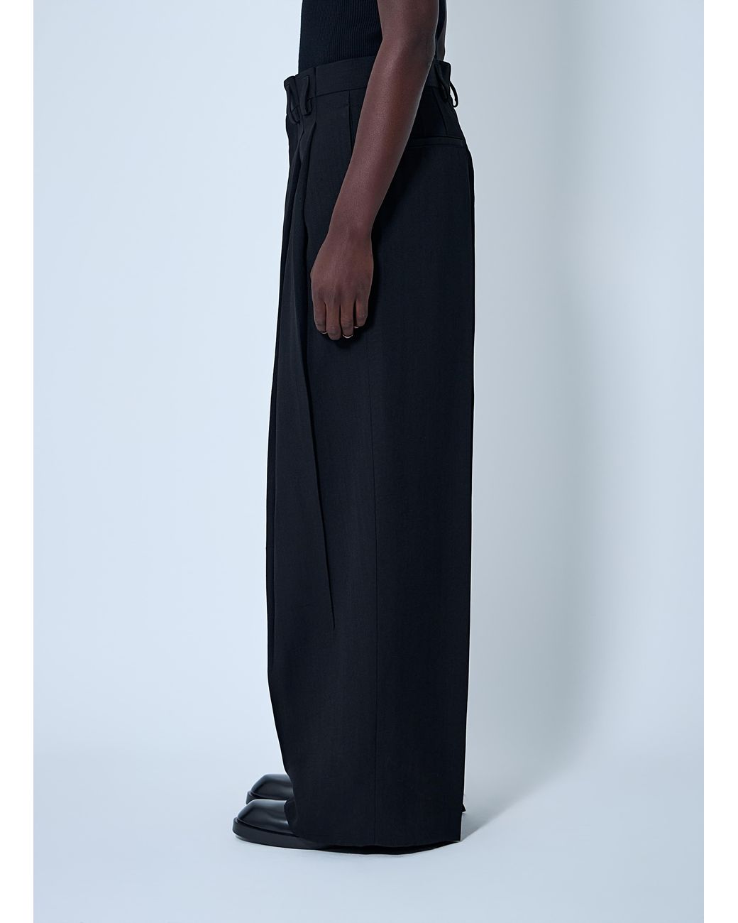 Jil Sander Blue Tailored Wool Pants for men