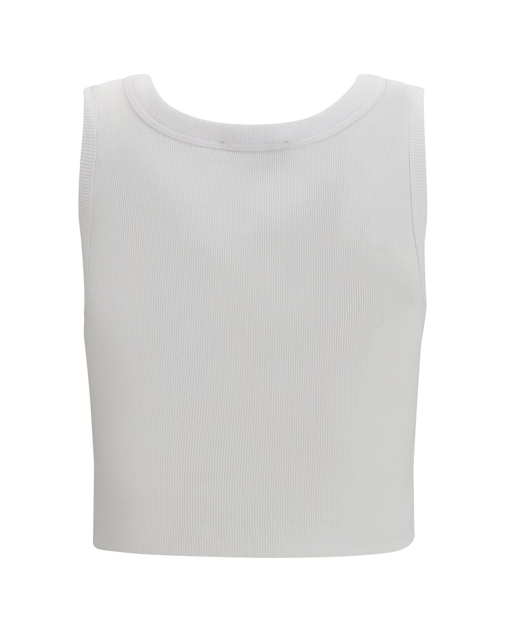 Dolce & Gabbana Gray Dolce & Gabbana Ribbed Tank Top