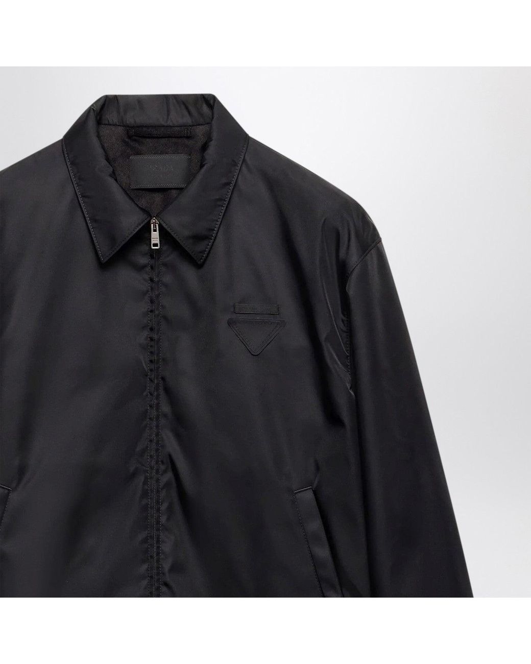 Prada Black Jacket With Zip for men
