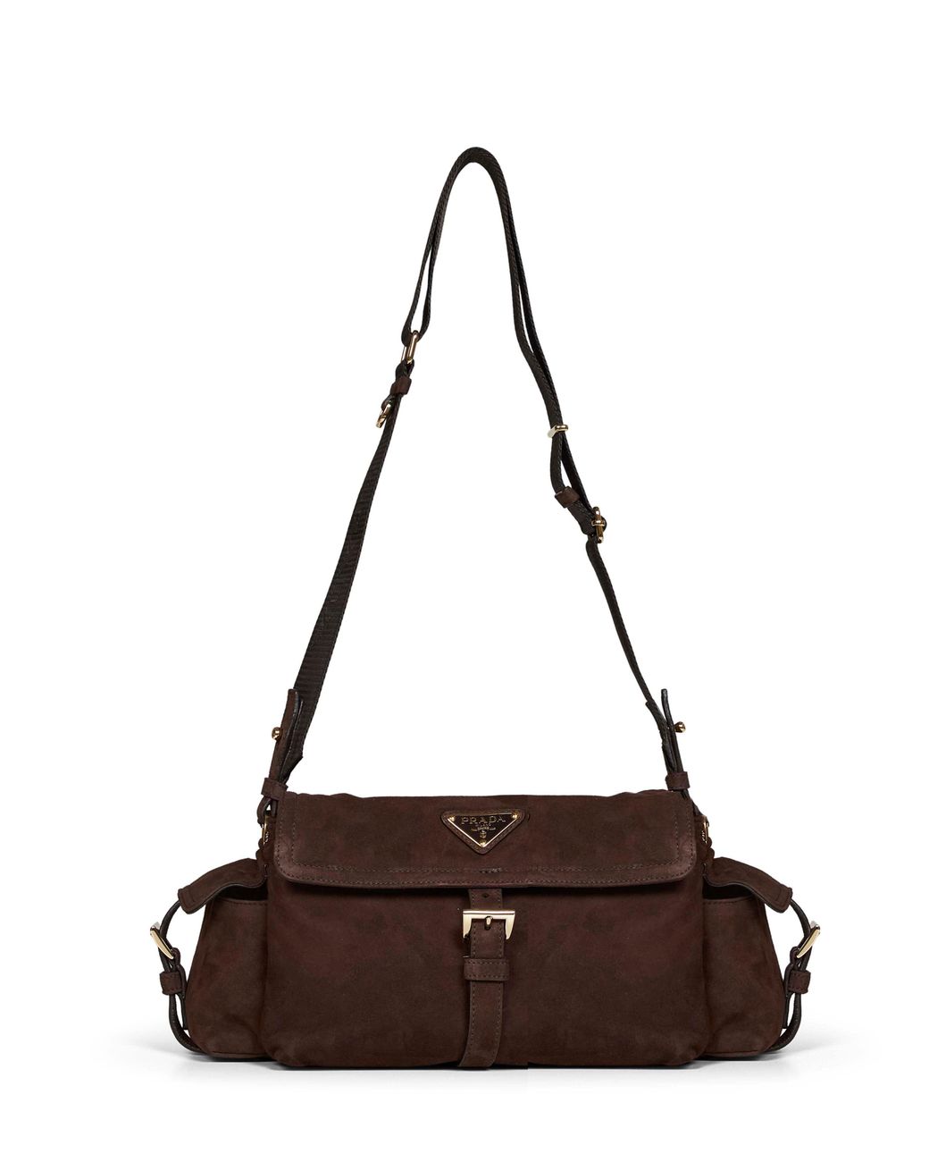 Prada Brown Borse Dark Explore Medium Shoulder Bag<Br