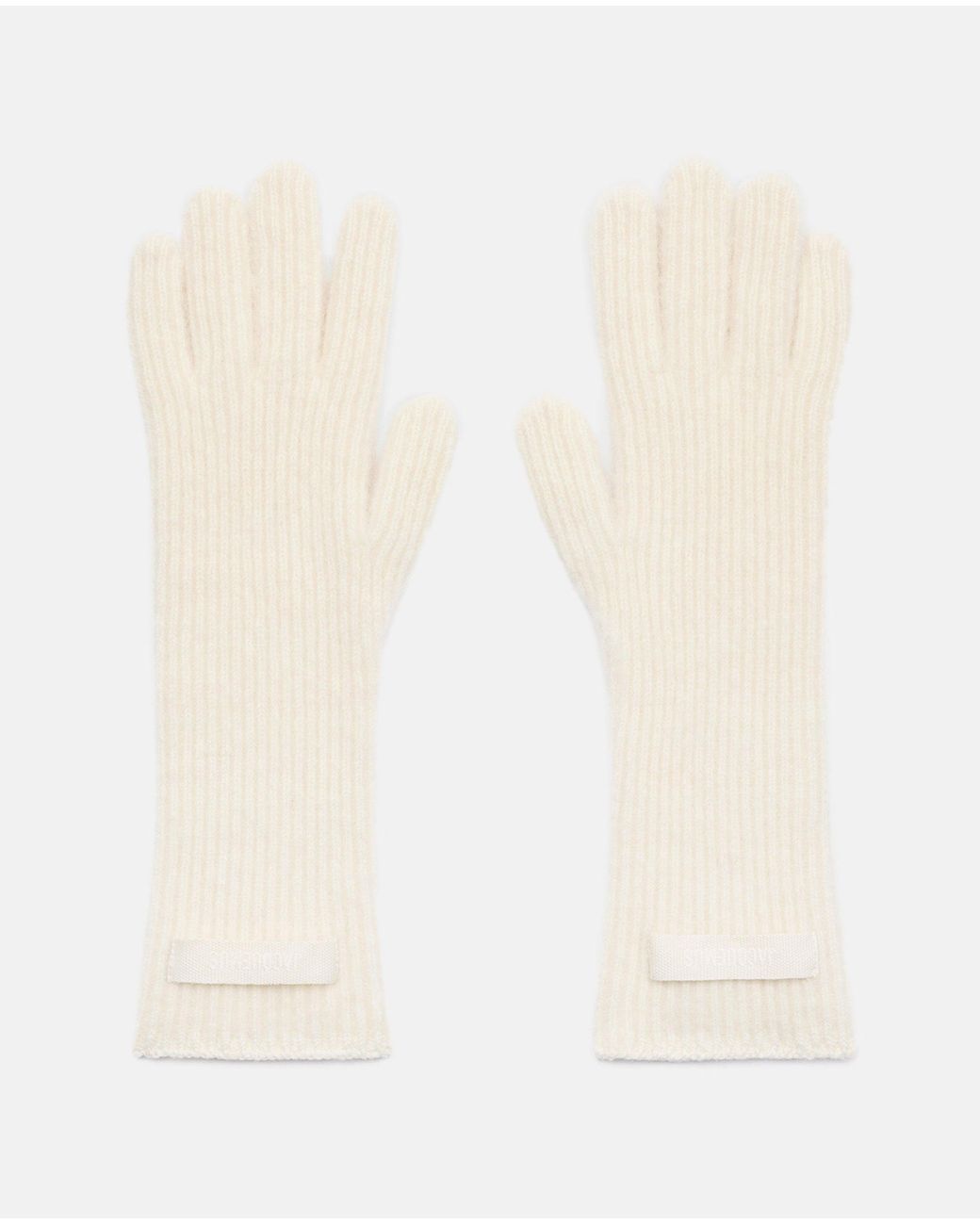 Jacquemus White Grosgrain Wool Gloves