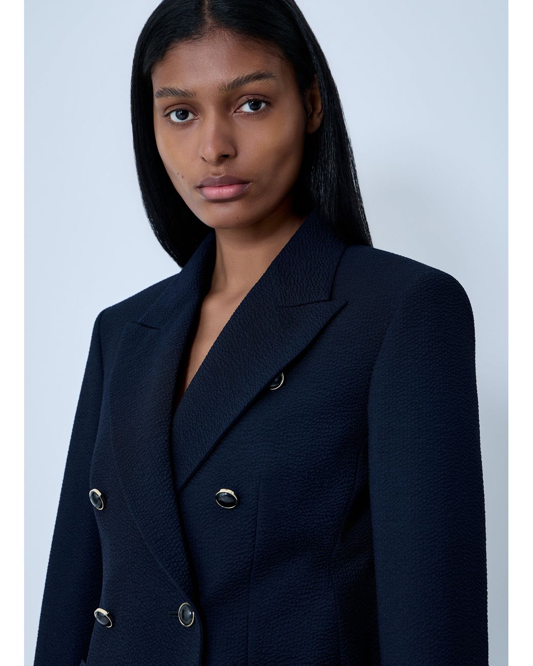 Max Mara Blue Wool Blazer
