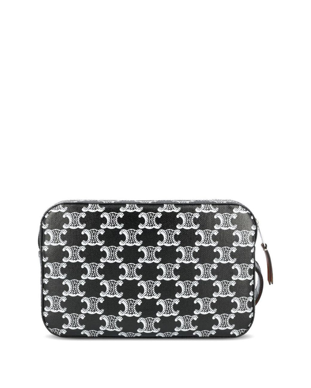 Céline Black Triomphe Canvas Pouch for men