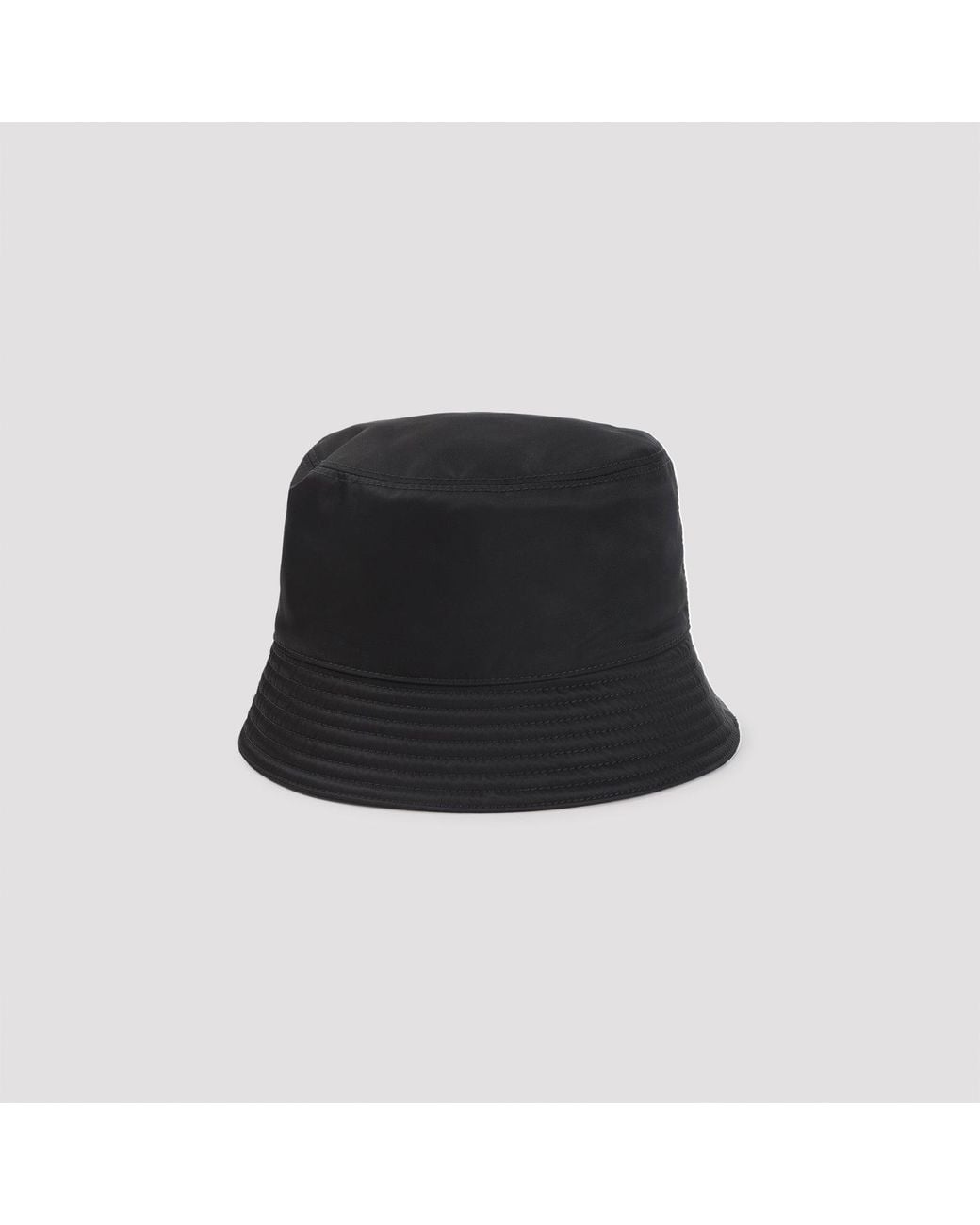 Prada Black Re-Nylon Hat for men