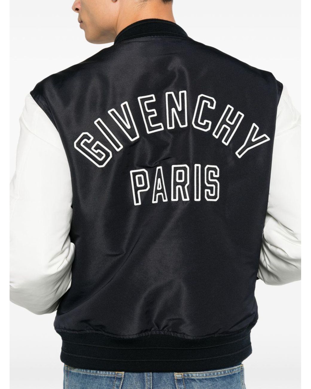Givenchy Black Logo Bomber Jacket for men