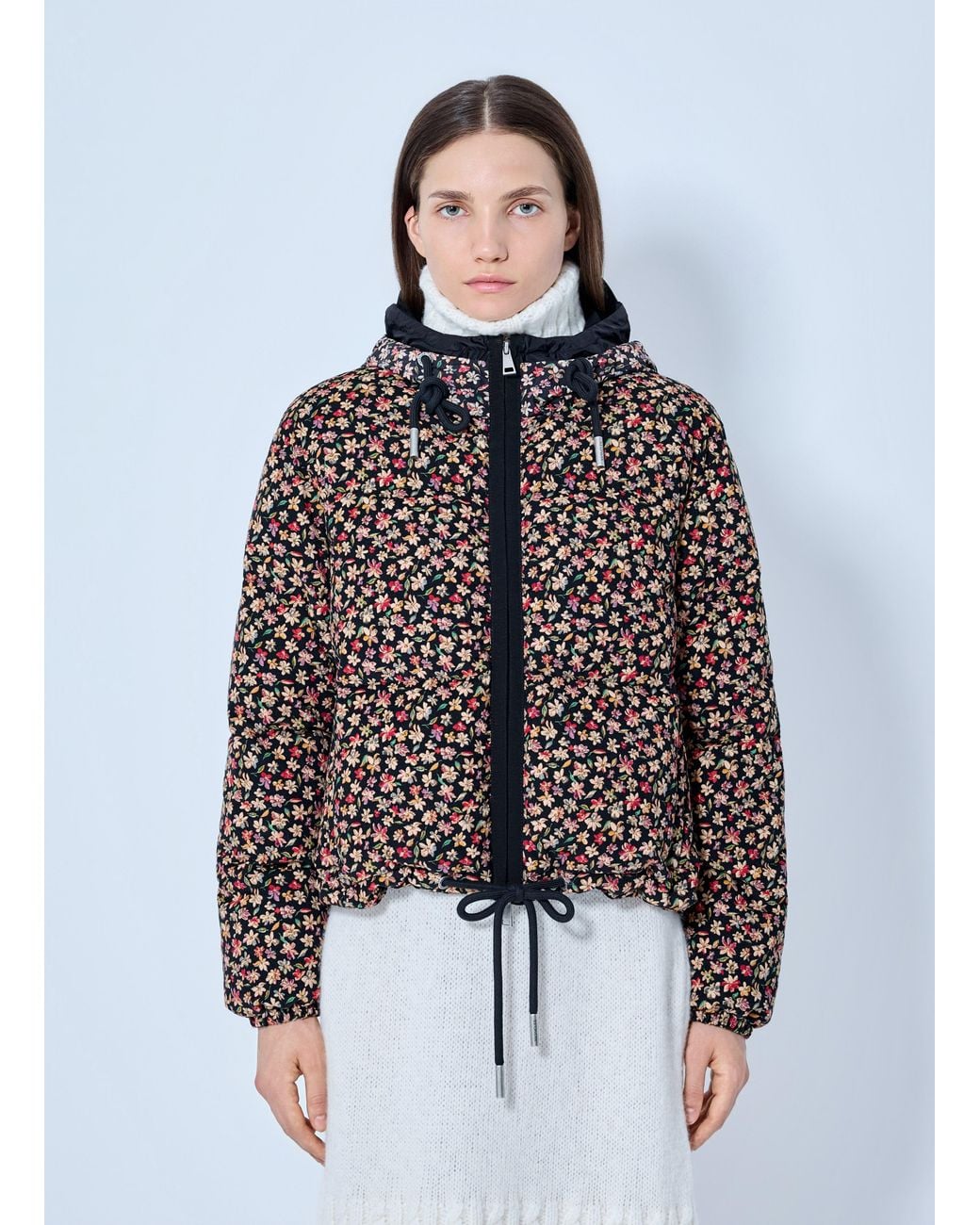Moncler Multicolor Becfigue Hooded Down Jacket