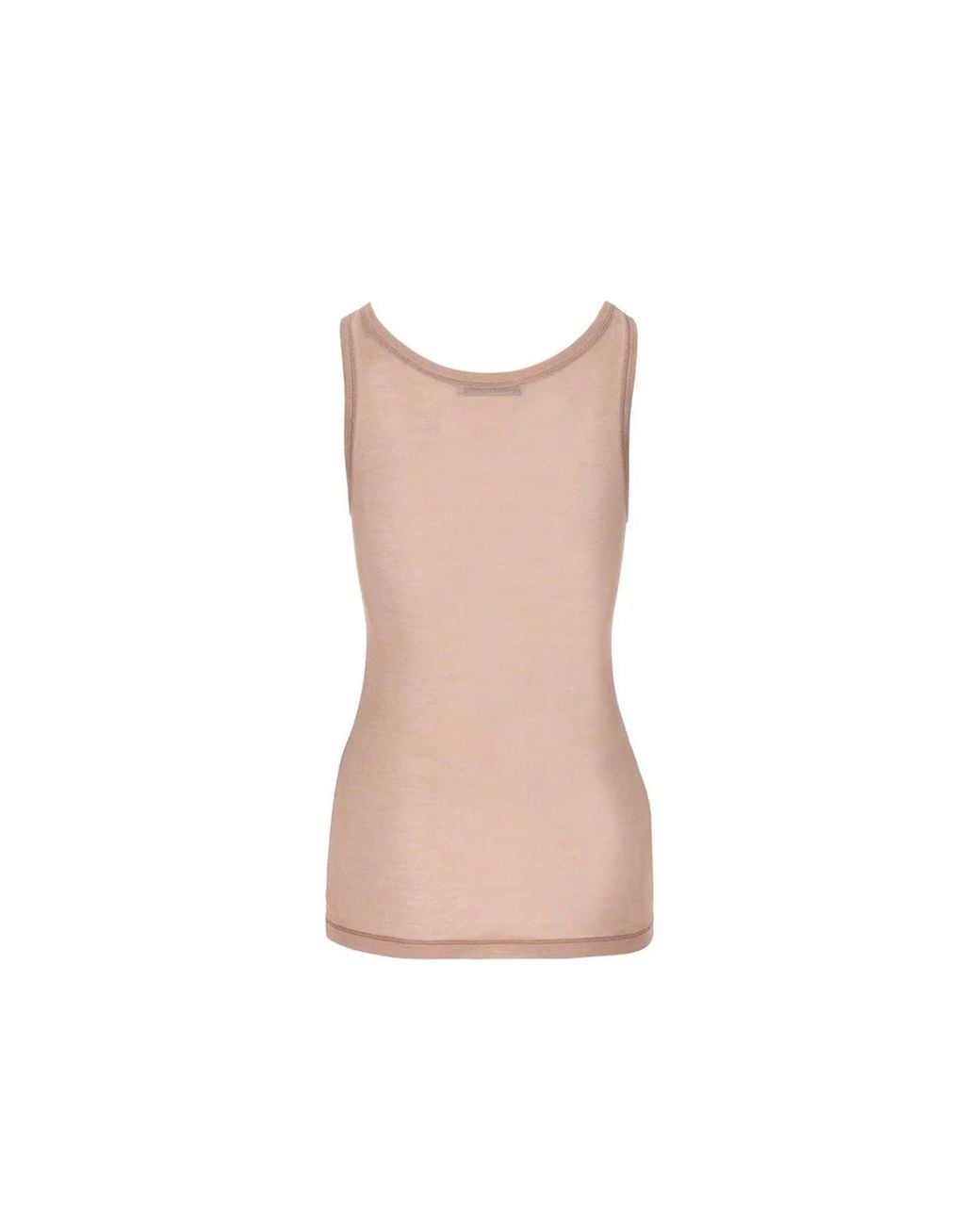 Prada Pink Sleeveless Logo Top