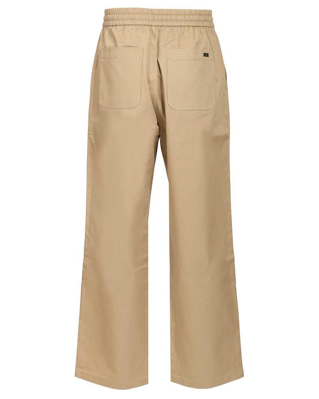 AMI Natural Ami Trousers With Elasticated Waist for men