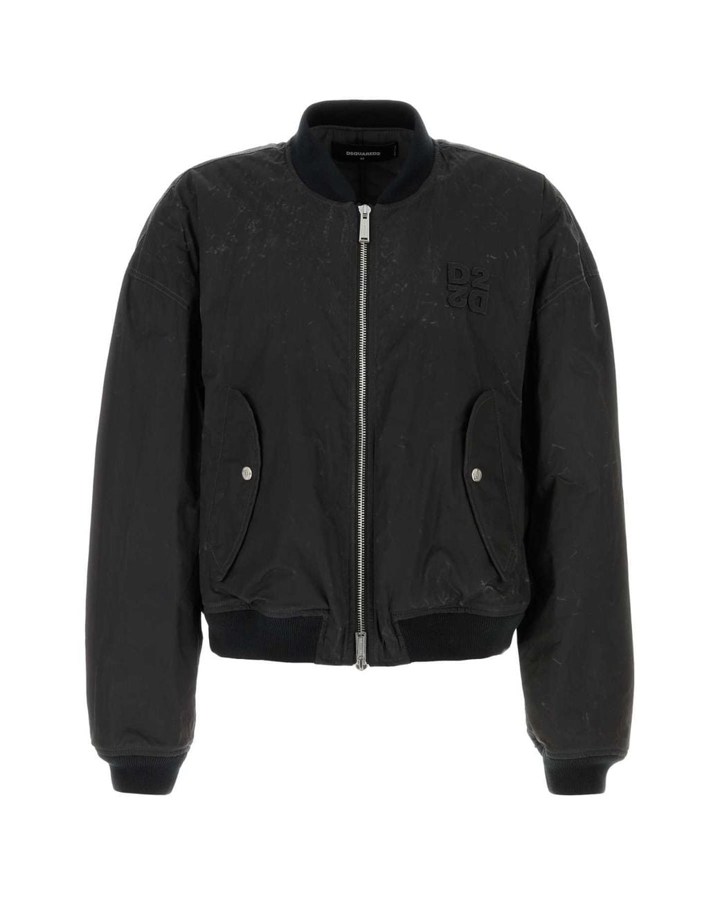 DSquared² Black Dsquared Cotton Bomber Jacket for men