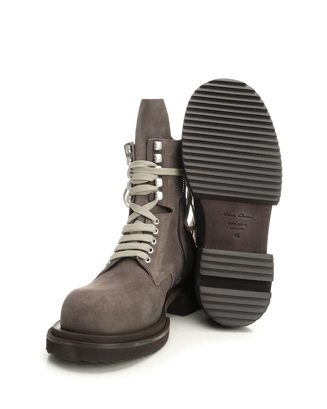 Rick Owens Brown Low Army Gabe Ankle Boots for men