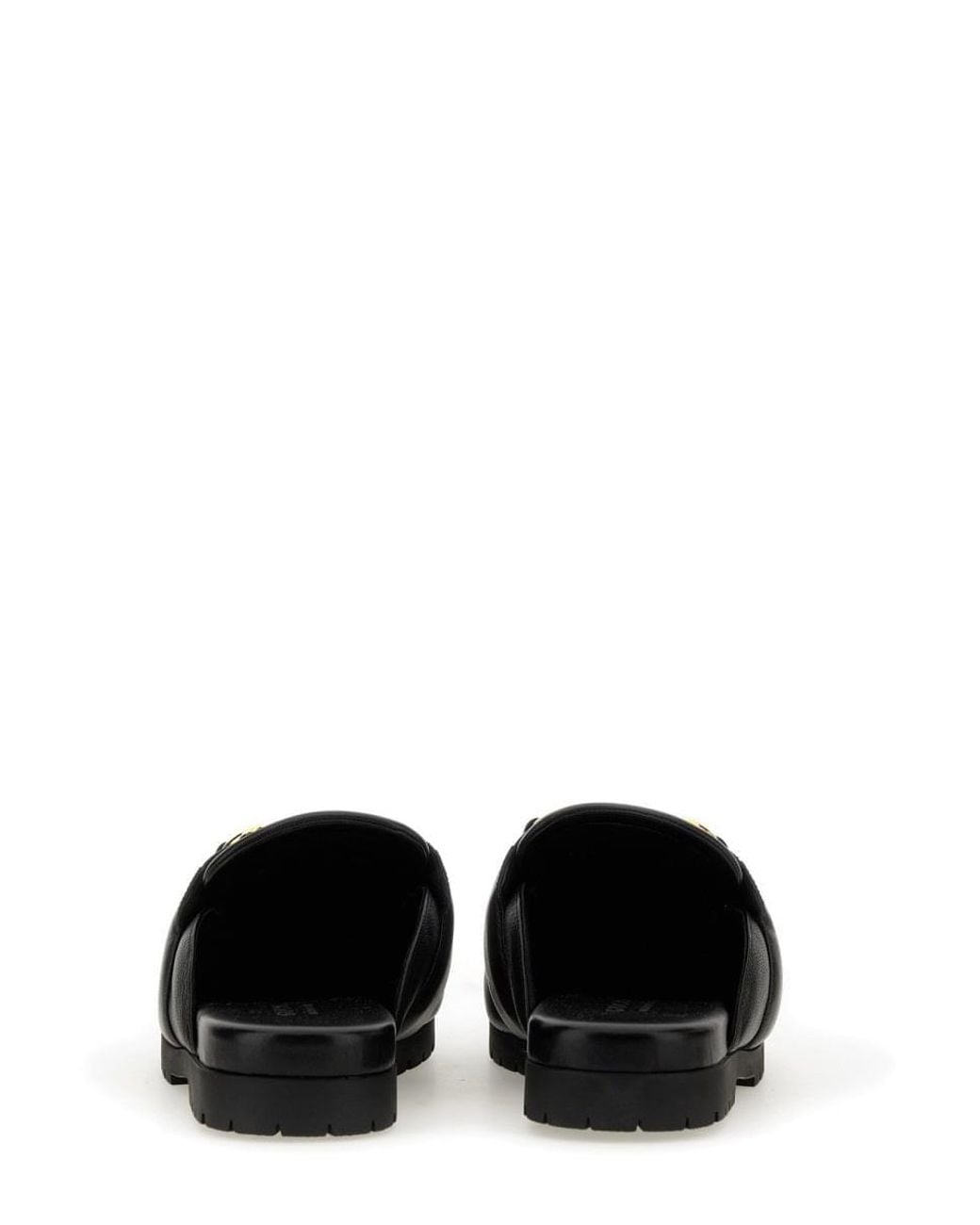 Gucci Black Sabot With Clamp for men