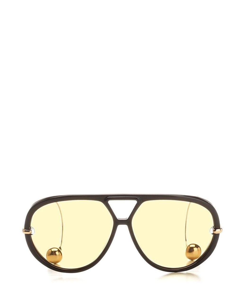 Bottega Veneta Natural "Loop" Glasses