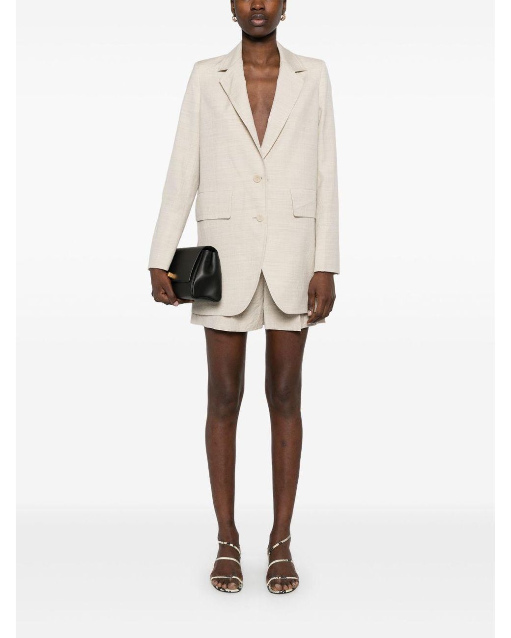 Max Mara Natural Wool Shorts