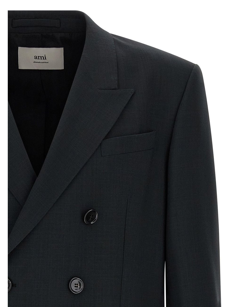 AMI Black Wool Blazer for men