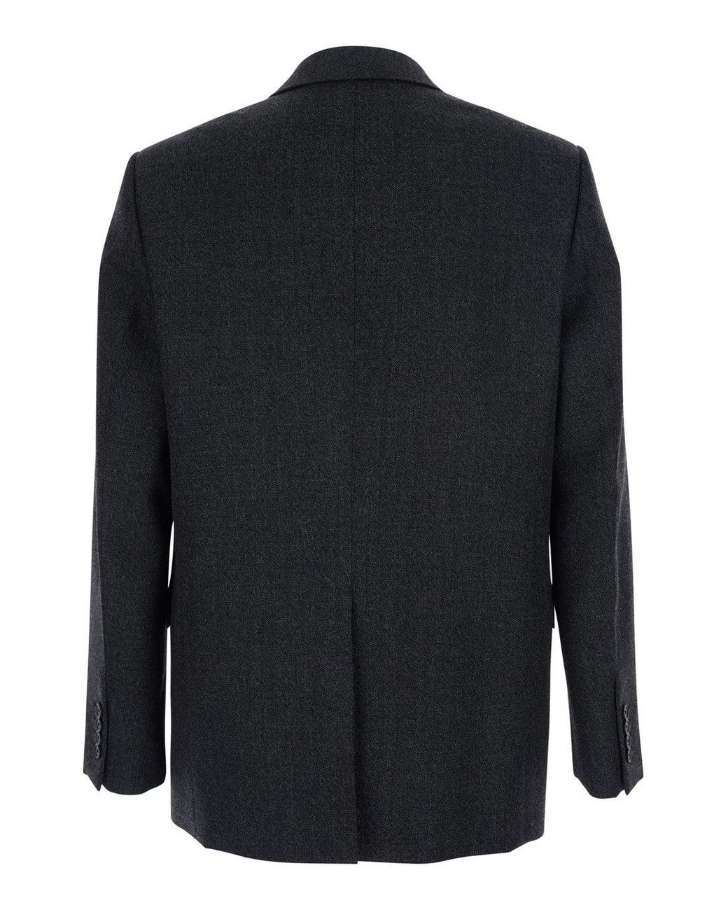 Gucci Black Single-Breasted Jacket With Notched Revers for men