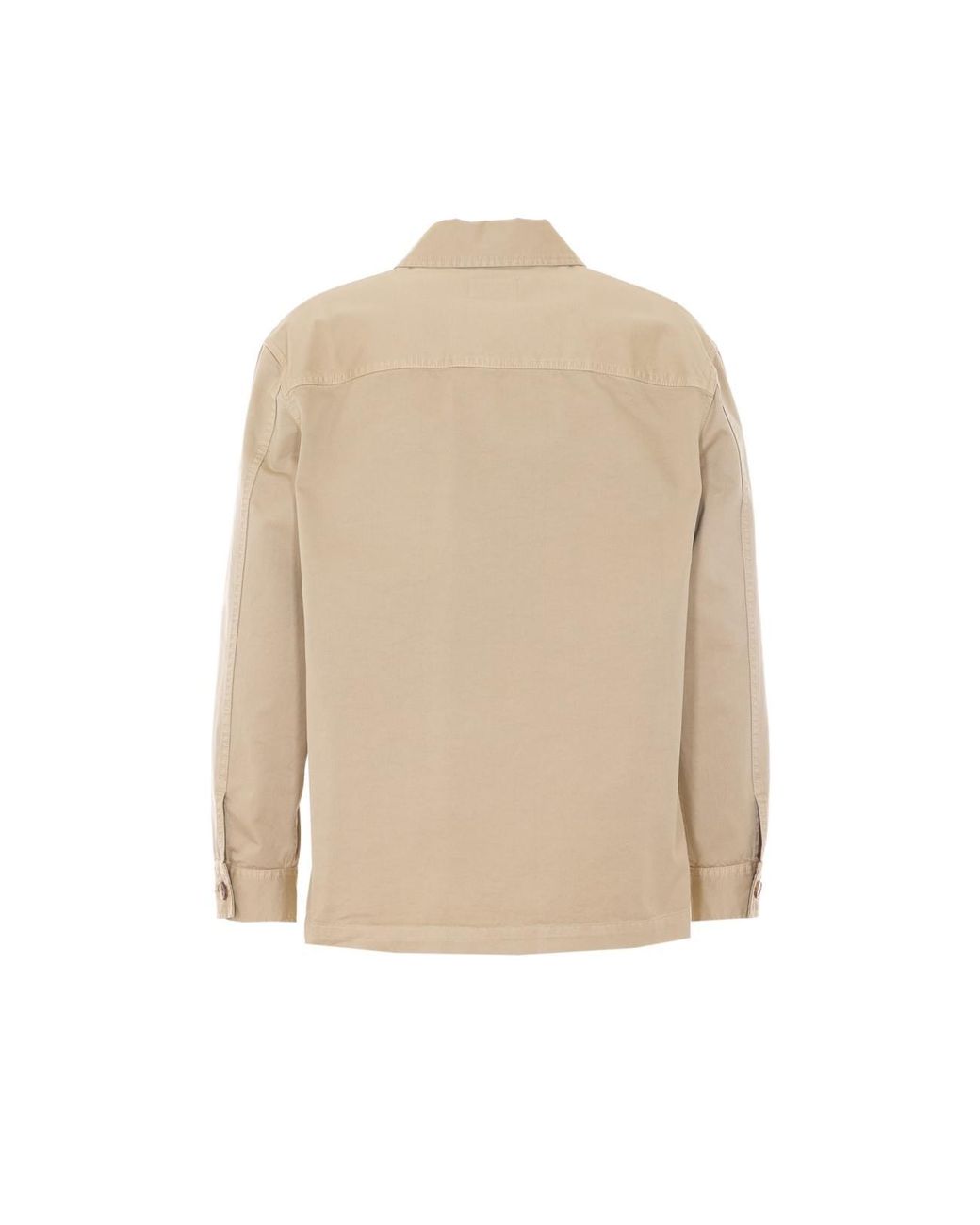 Saint Laurent Natural Cassandre Monogram Logo Overshirt for men