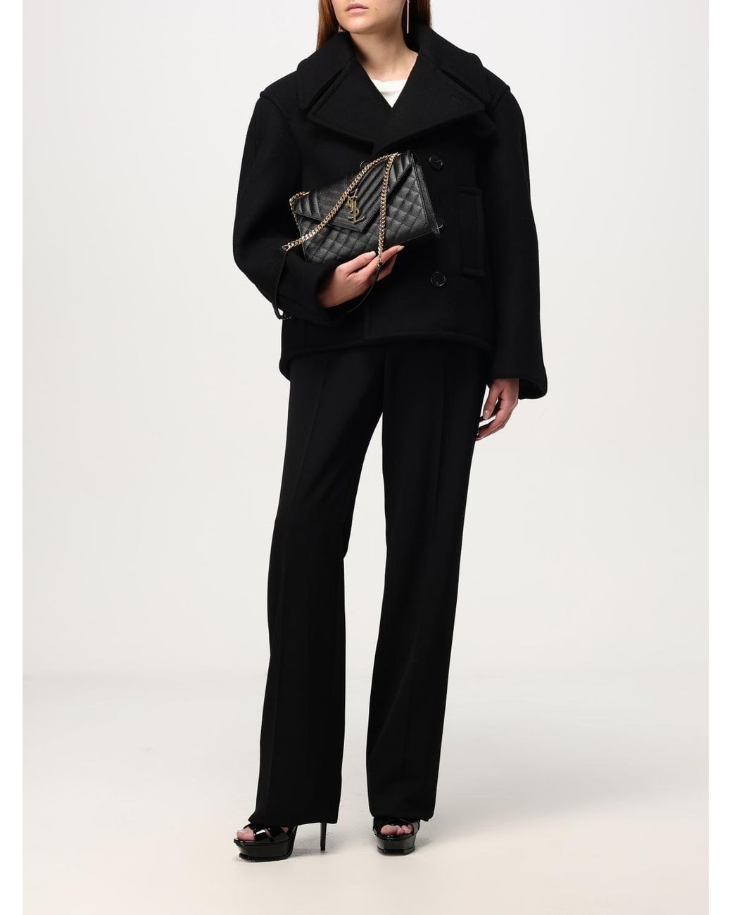 Saint Laurent Black Trench Coat