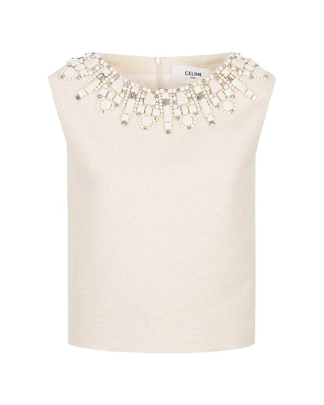 Céline Natural Wool Top