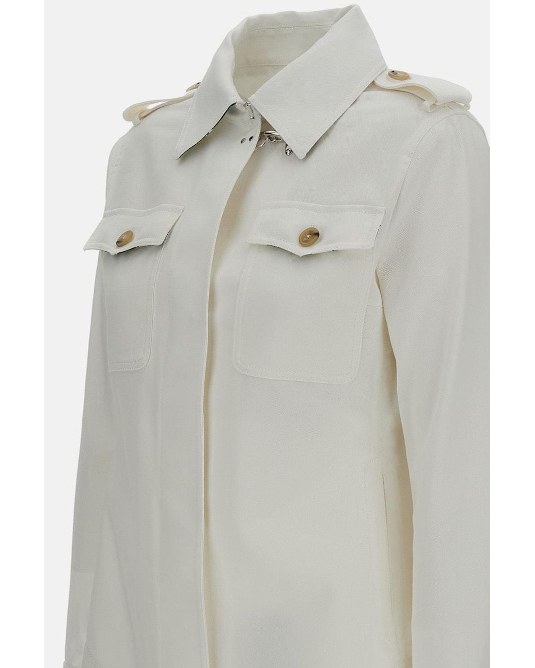 Fay Gray Shirt Jacket Cotton Drill
