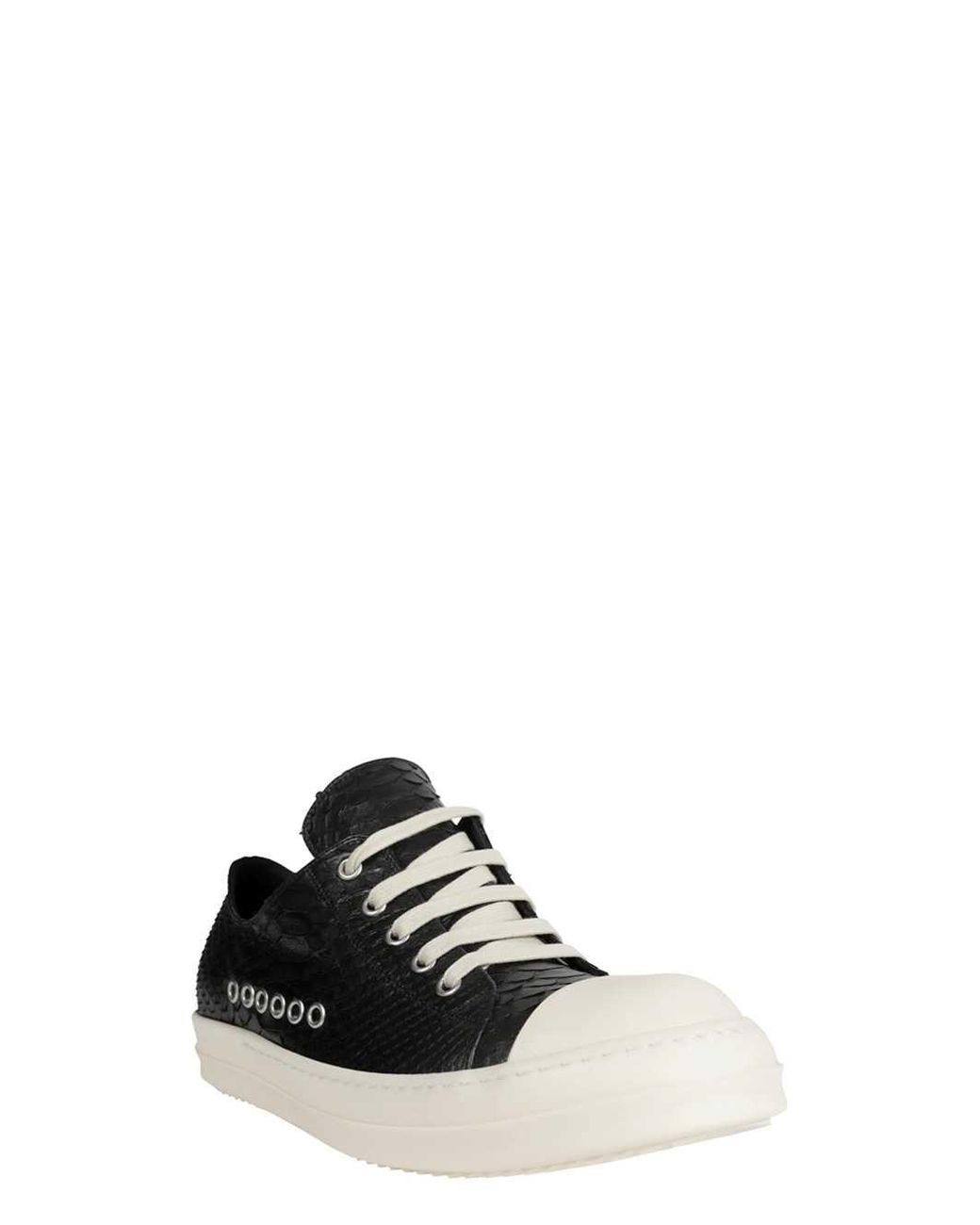 Rick Owens Black Python Shoes for men