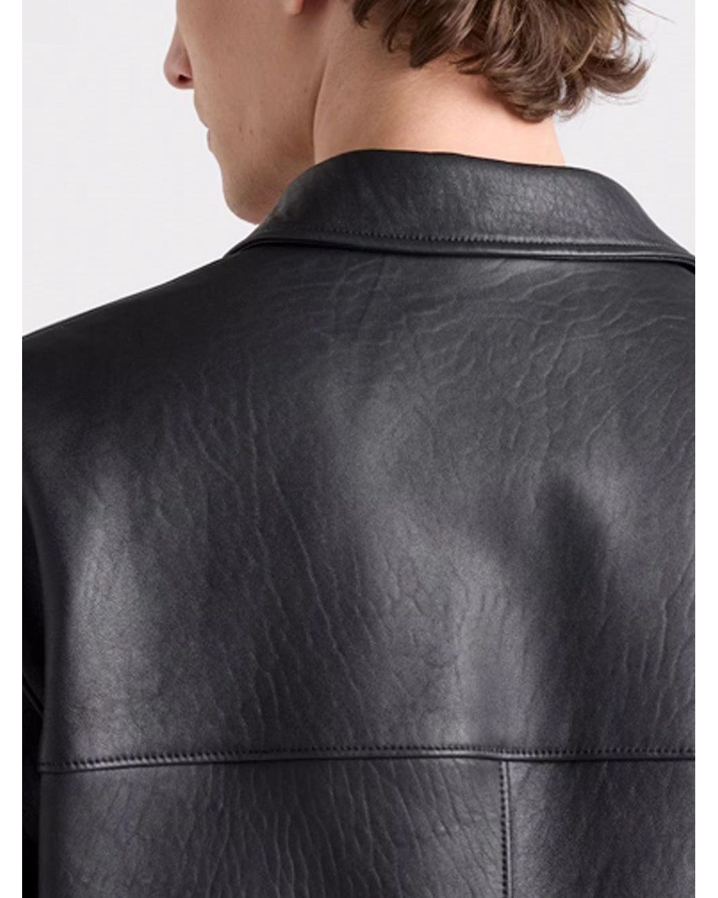 Prada Black Leather Jacket for men