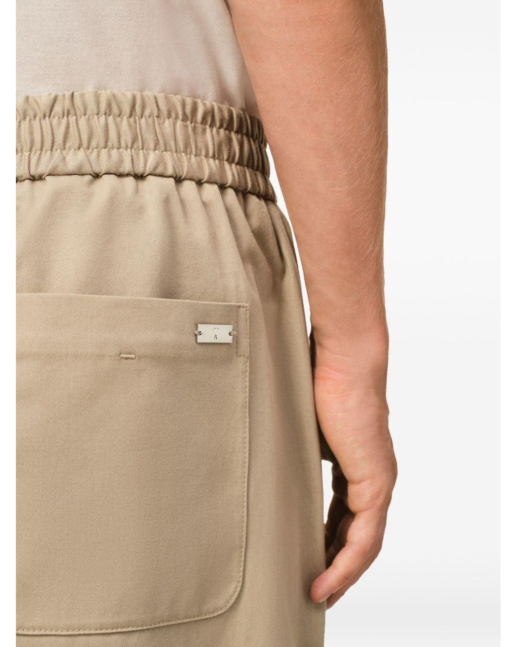 AMI Natural Ami Trousers With Elasticated Waist for men