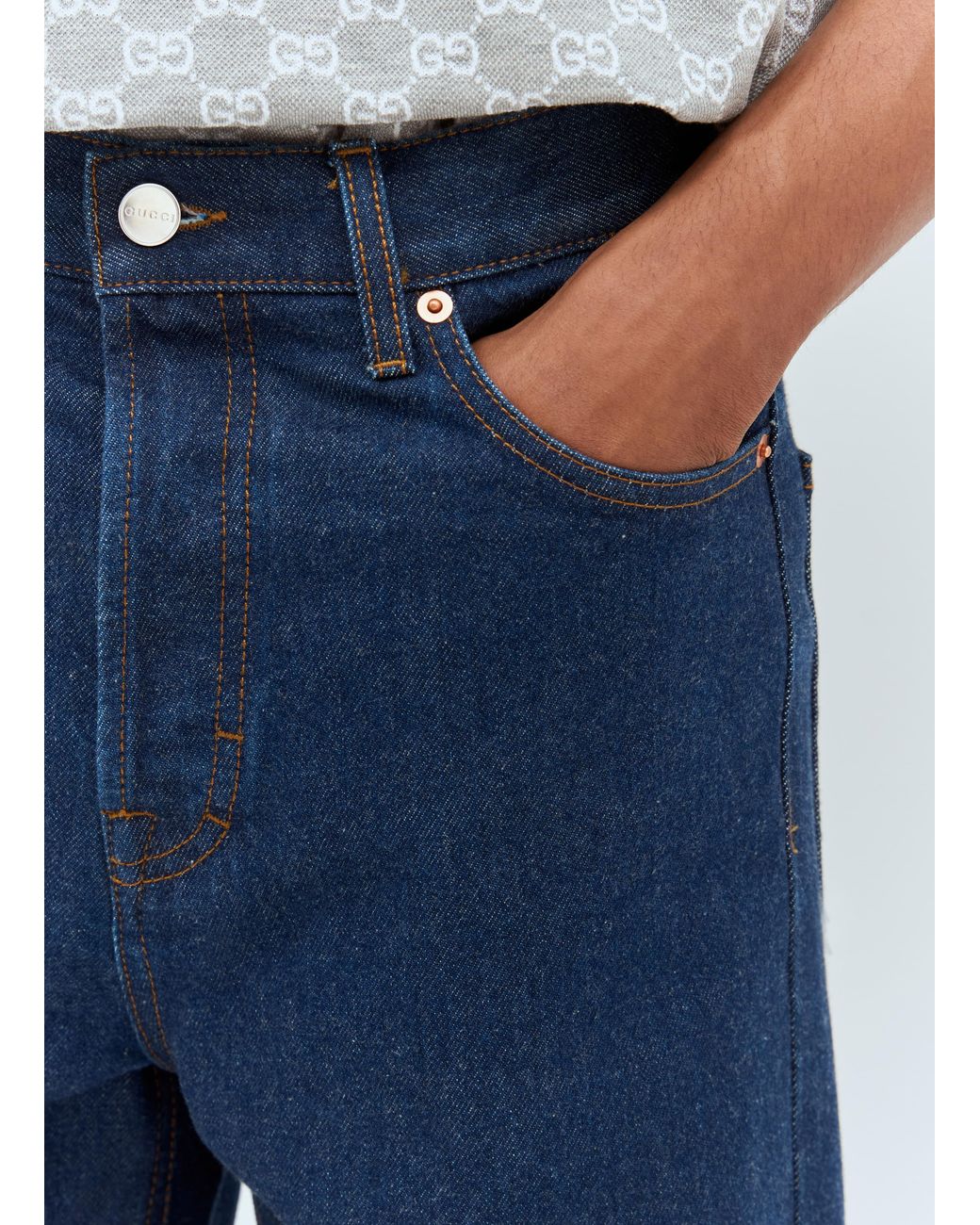 Gucci Blue Classic Jeans for men