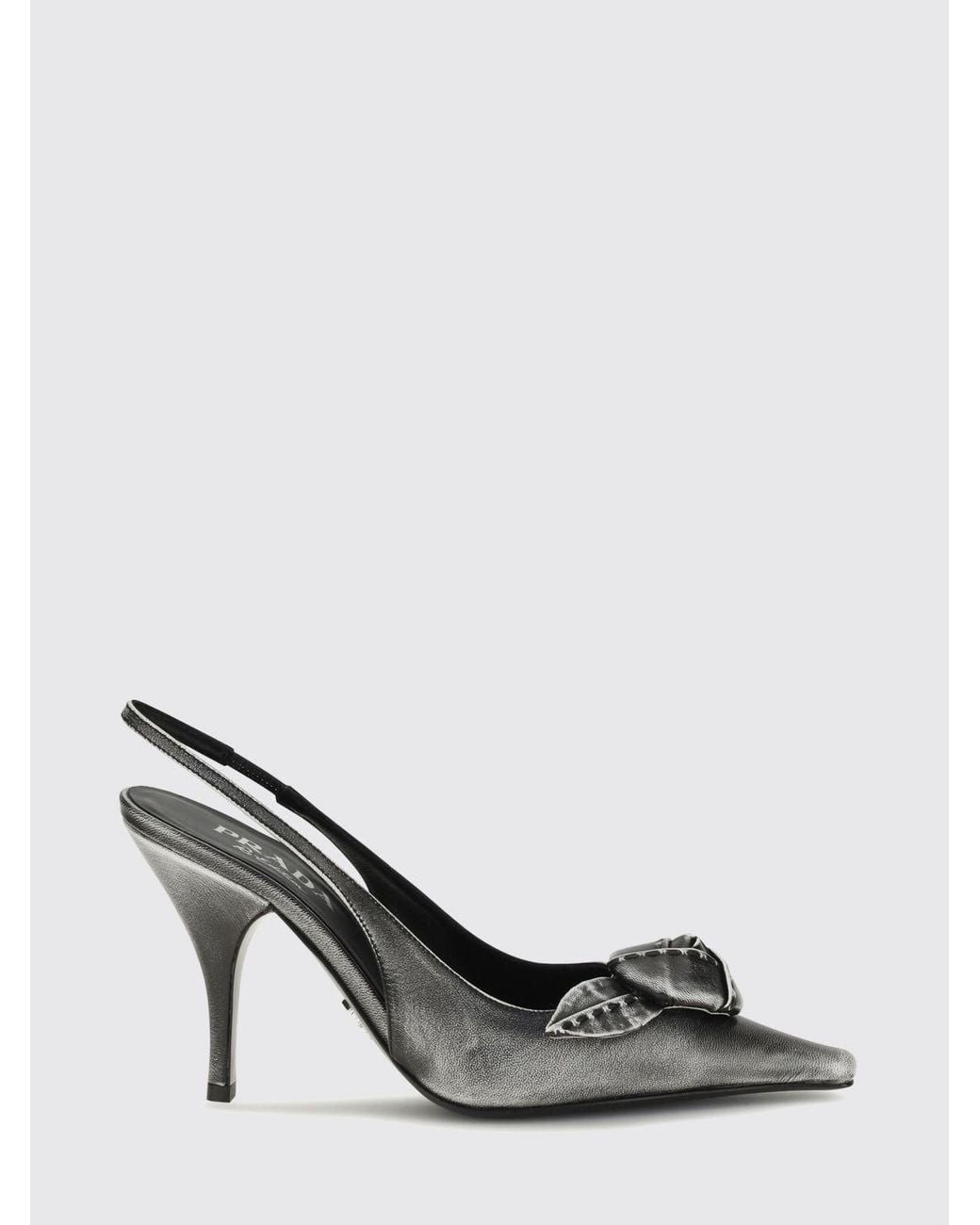 Prada Metallic High Heel Shoes