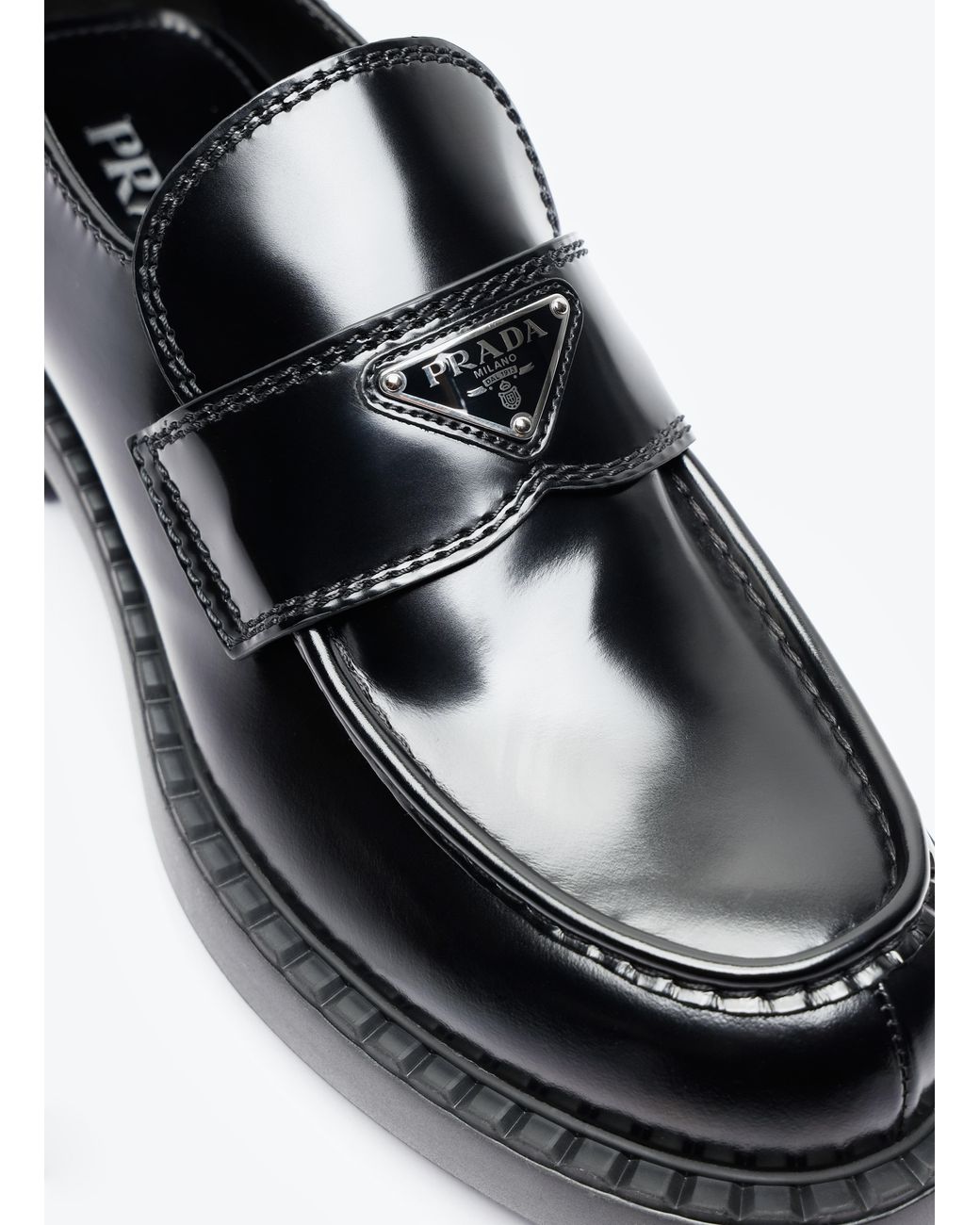Prada White Chocolate Loafers for men