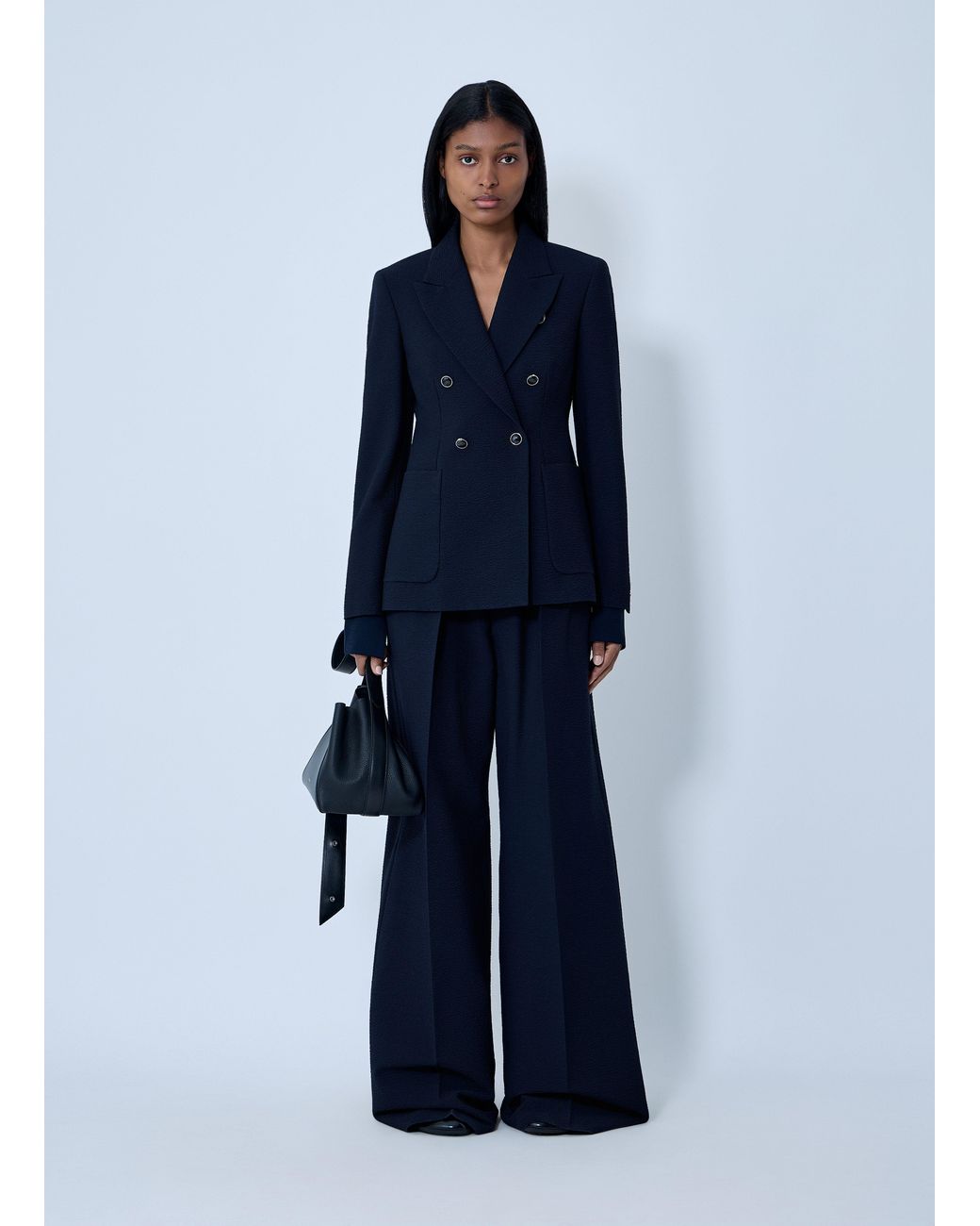 Max Mara Blue Wool Blazer
