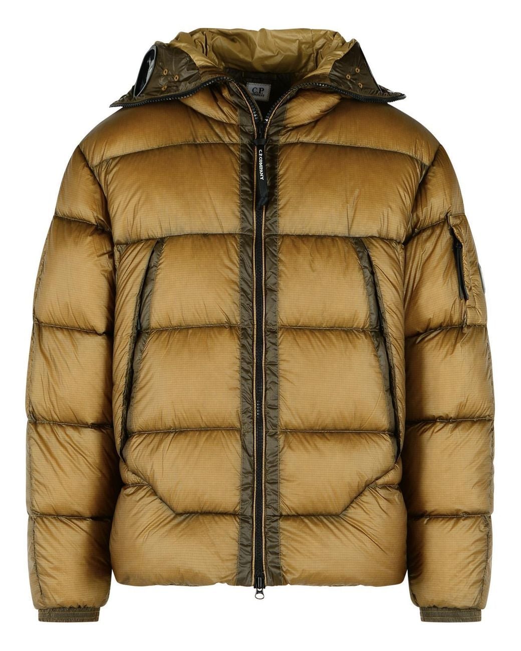 C.P. Company 'Dd-Shell' Nylon Down Jacket in Brown for Men | Lyst