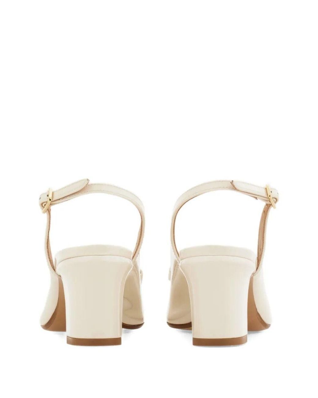 Ferragamo Natural Slingback Fiocco Vara