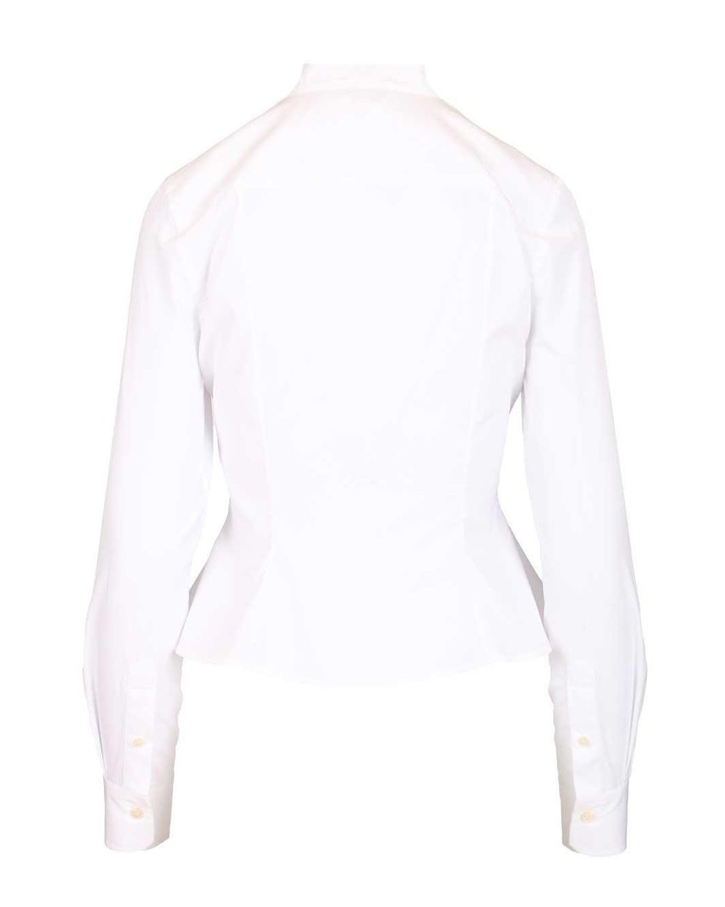 McQueen White Mcqueen Ruffled Shirt