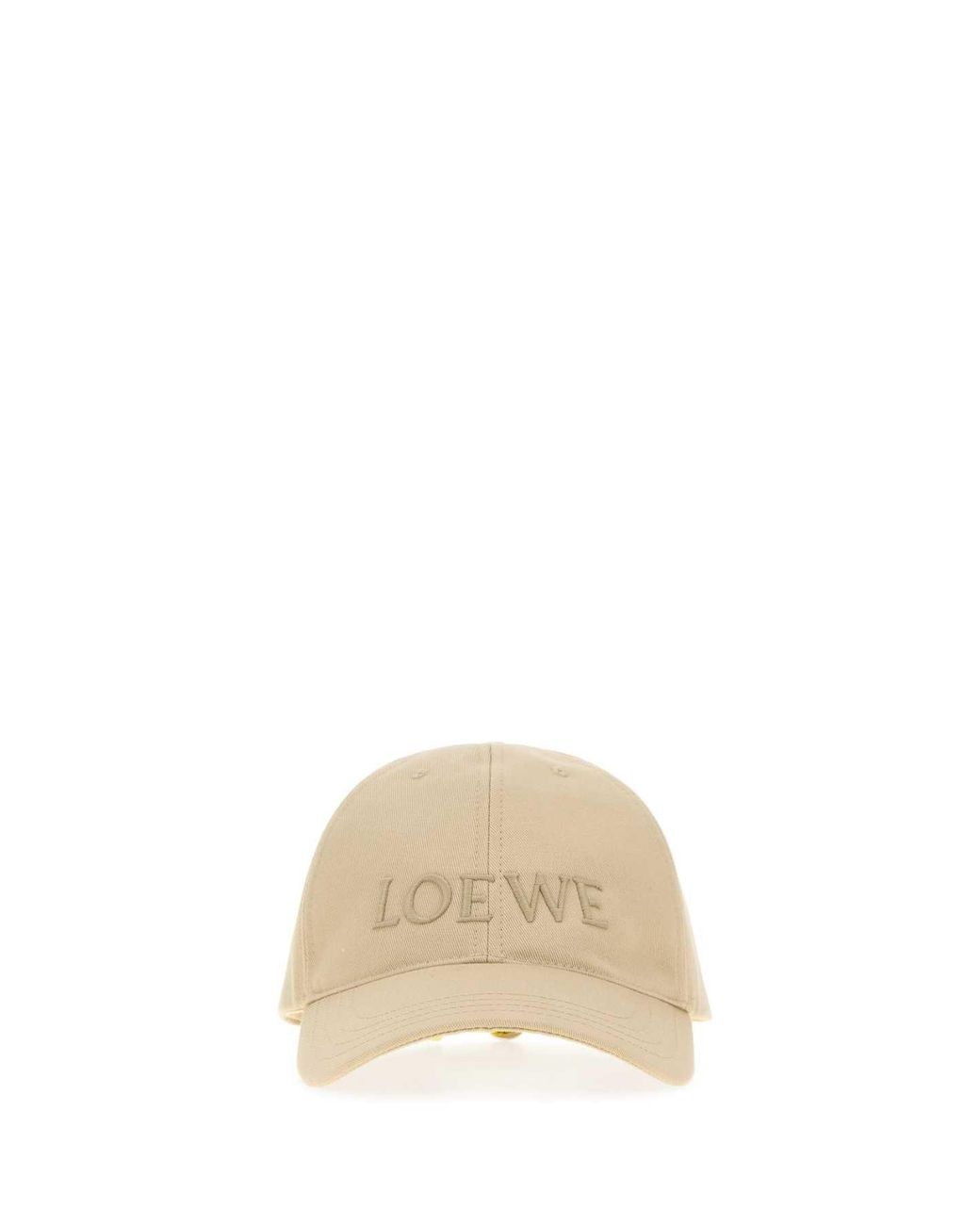 Loewe Natural Sand Cotton Baseball Hat