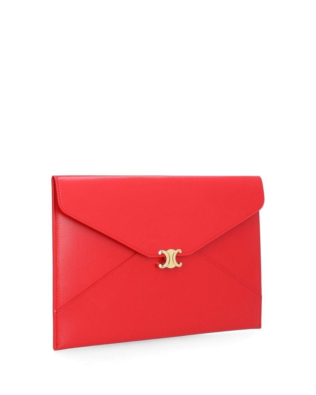 Céline Red "Envelope" Pouch