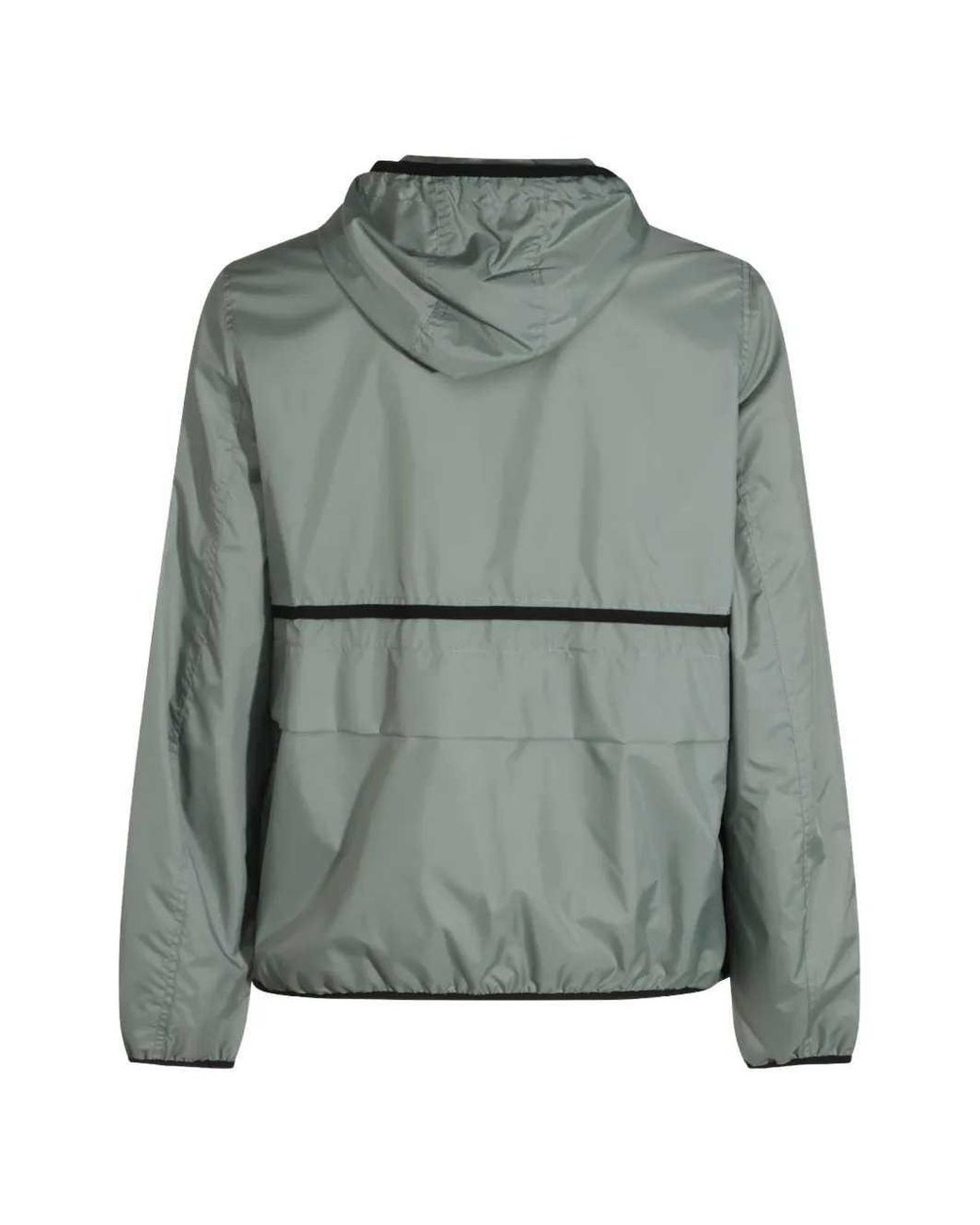 Marni Green Panelled Hooded Jacket for men