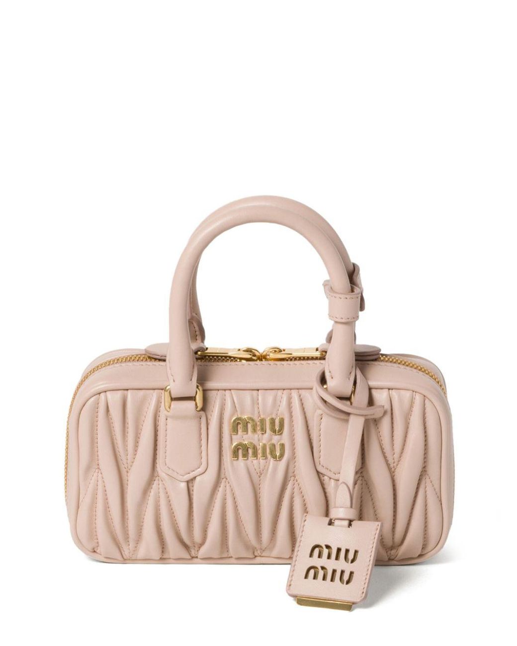 Miu Miu Arcadie Handbag in Pink | Lyst