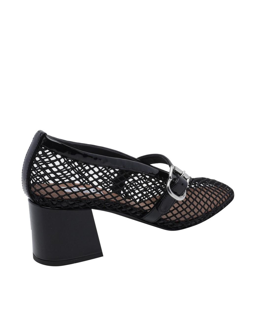 Alaïa Black Fishnet Mary Jane