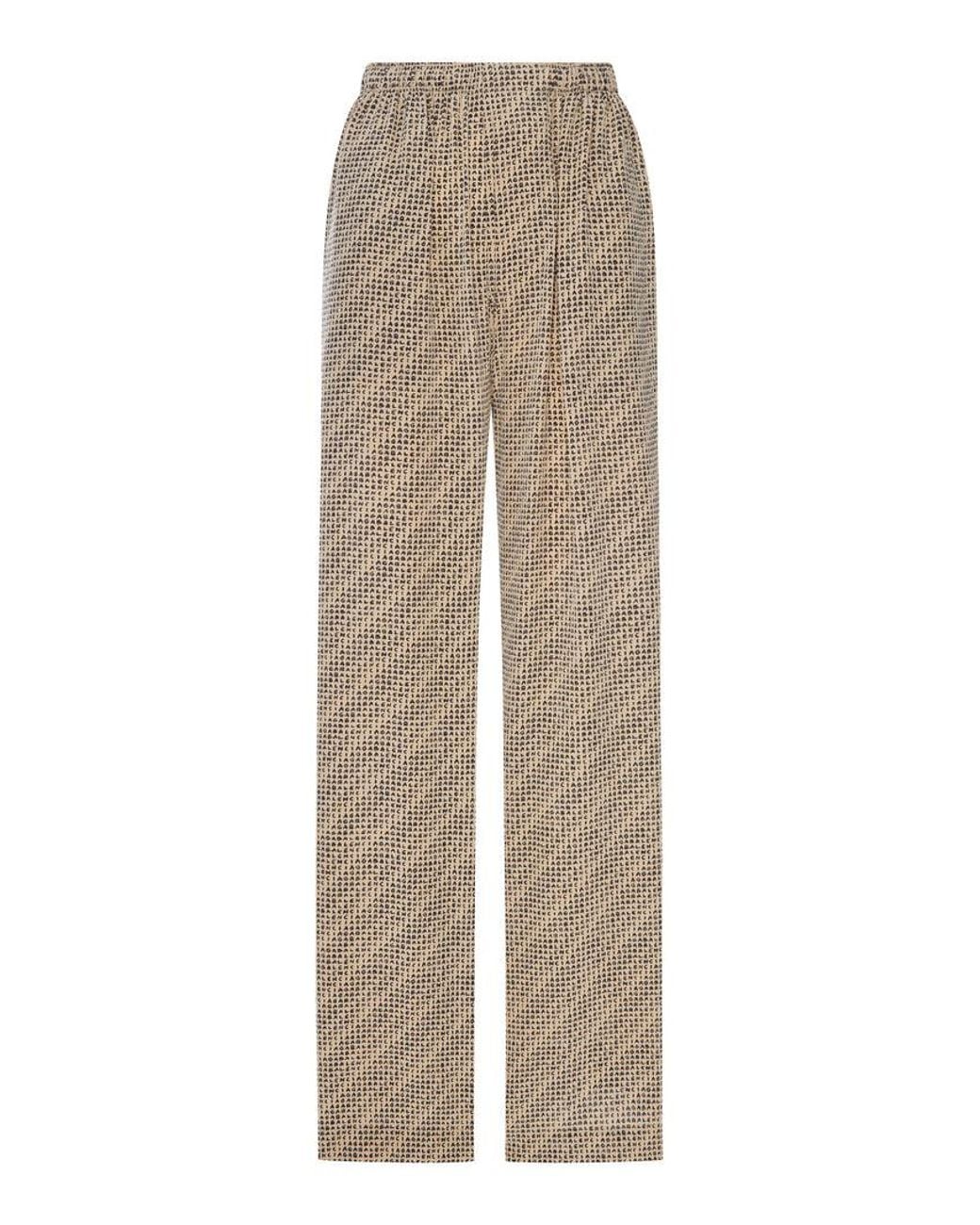Balenciaga Natural Monogram Pants
