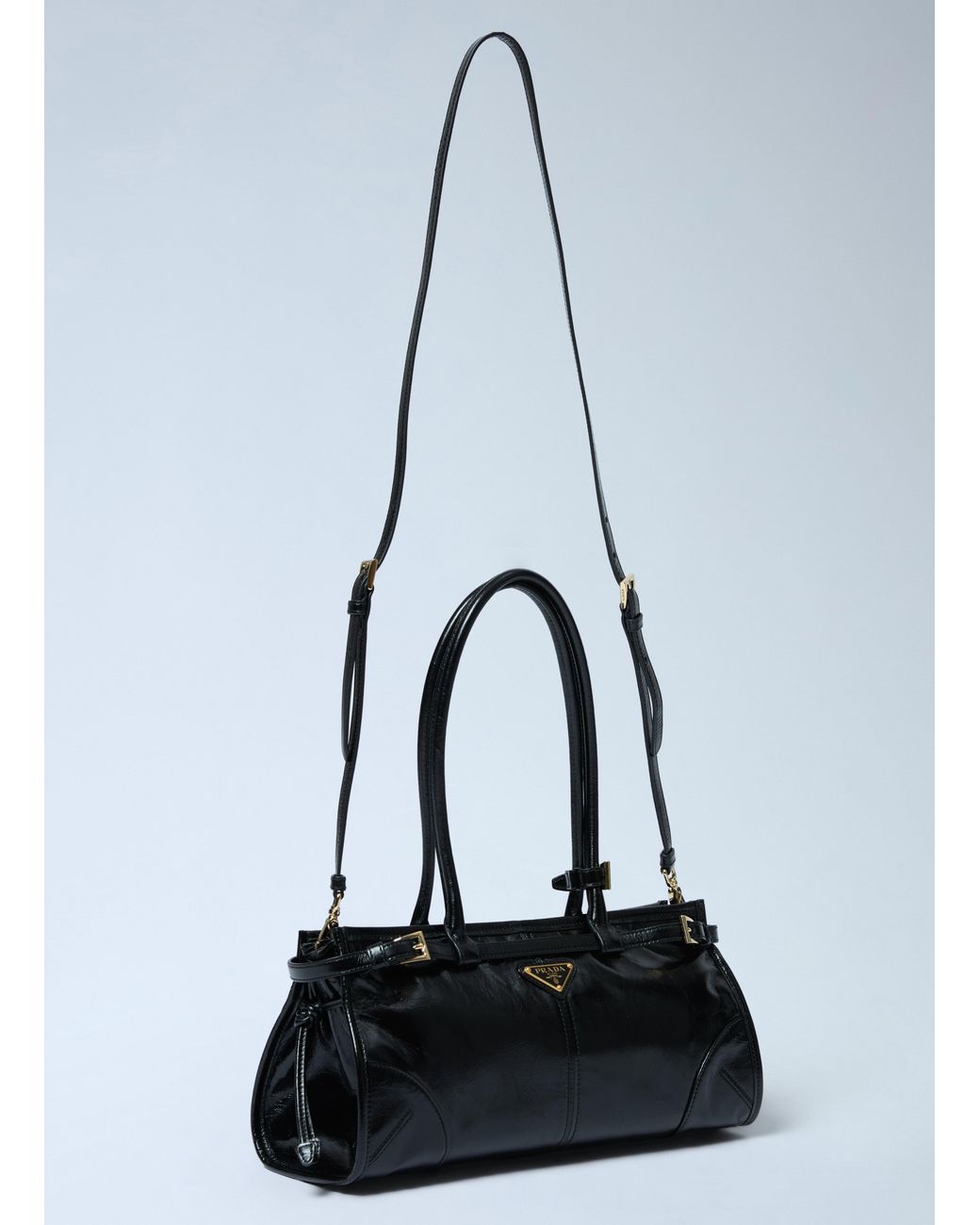 Prada Blue Medium Leather Handbag