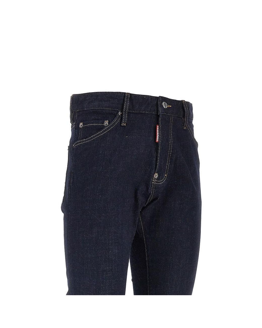 DSquared² Blue 'Teddy' Stretch Denim Pants for men
