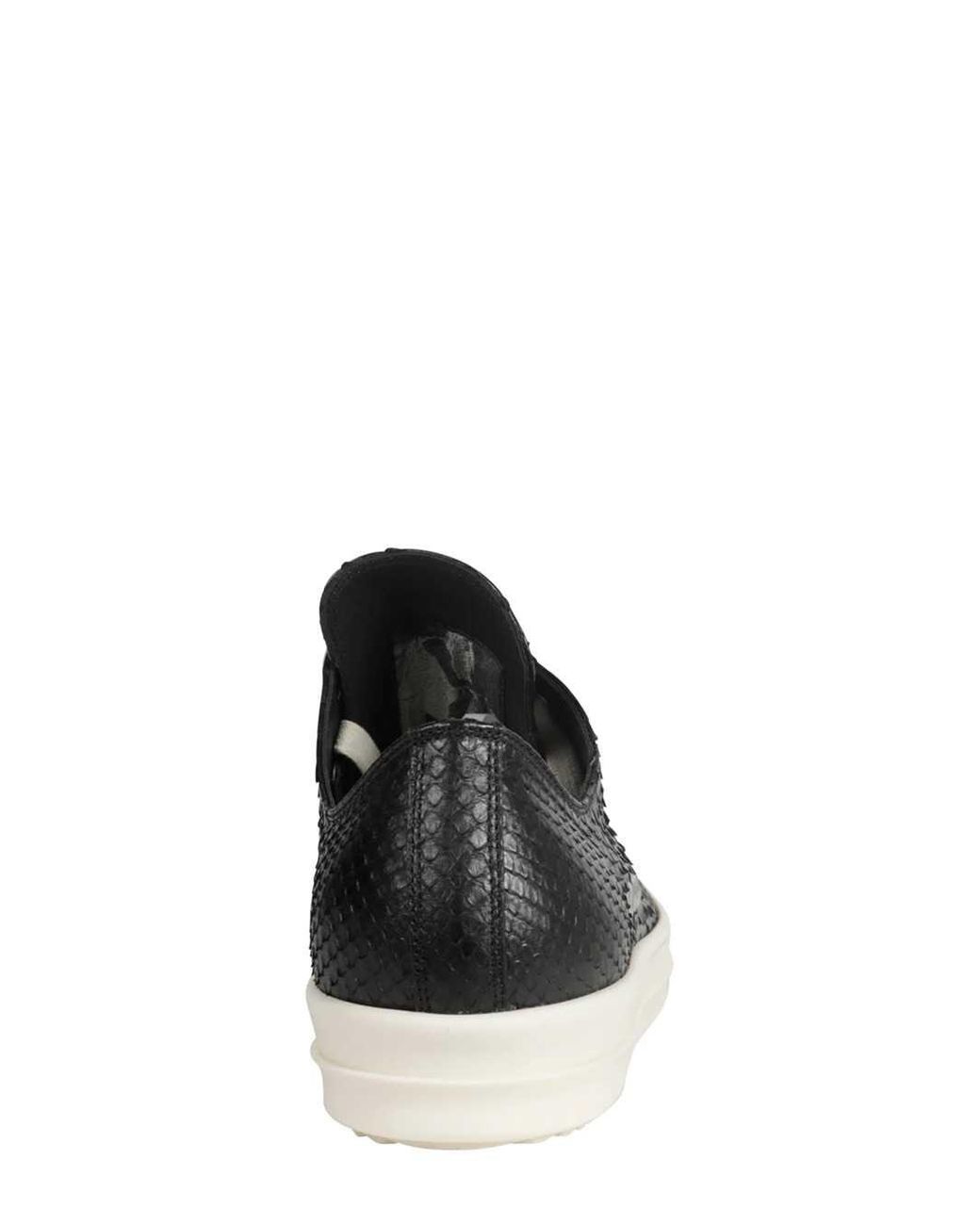 Rick Owens Black Python Shoes for men